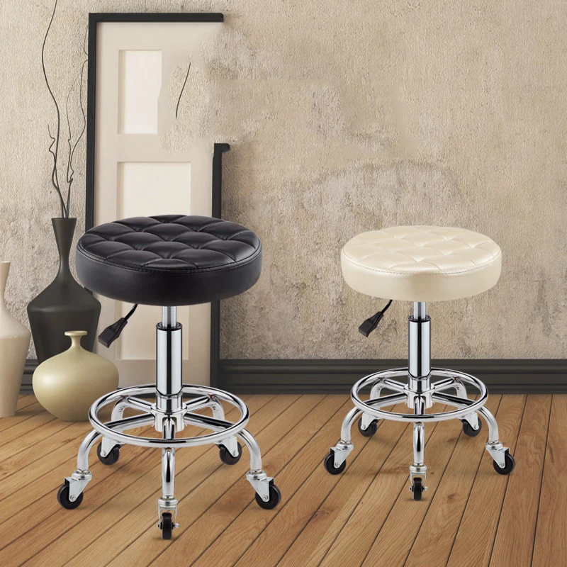 Salon Furniture Hairdressing Stool Barber Shop Chair Stylis Tattoo Chair Liftable Rotatable Beauty Nail Pulley Work Bench Chairs