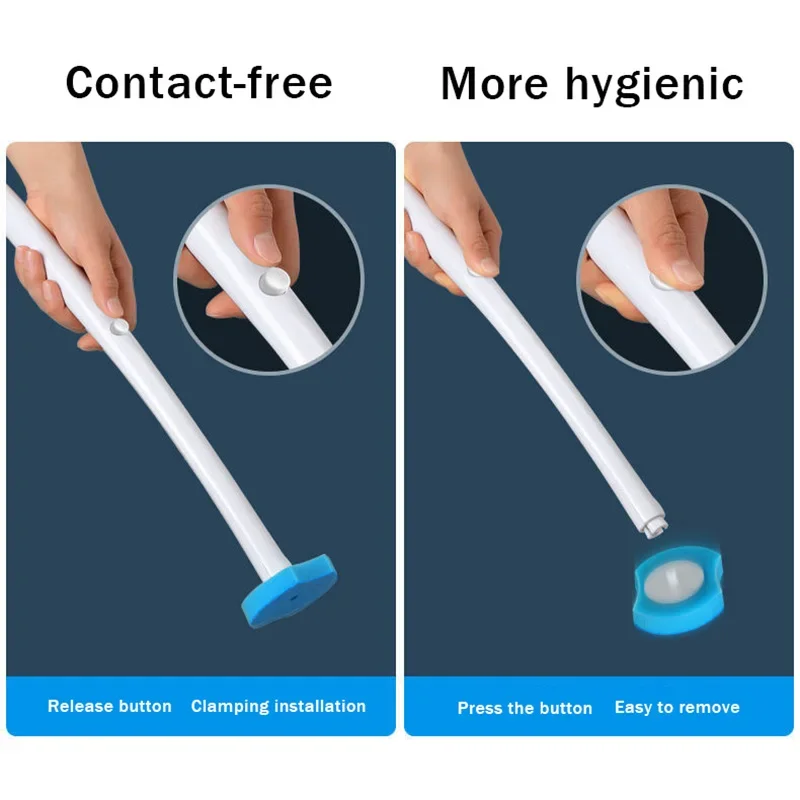 Bathroom Accessories,Toilet Brush Set,Toilet Brush Holder 24PCS Disposable Toilet Bowl Cleaners Refills No Dead Corner Brush Holder Storage Caddy Cleaning Refills Bathroom Accessories
