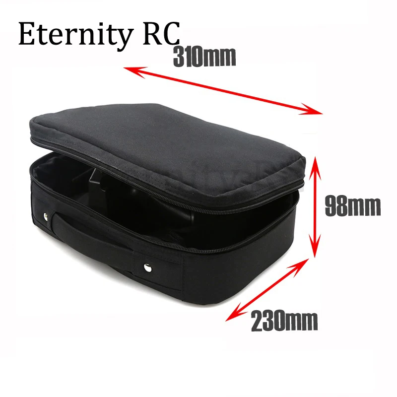 Universal Remote Control Storage Bag Transmitter Handbag Case Box for 1/8 1/10 RC Car Boat Tank Crawler TRX4 SCX10 3