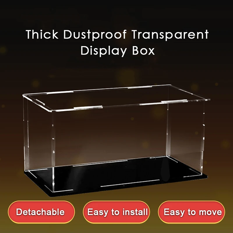 Acrylic Display Case Clear Acrylic Display Case Dustproof Toy Car Trucks Vans Model Box Collection Storage Countertop Show Box