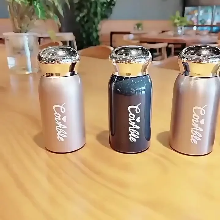 200ml Pocket Stainless Steel Vacuum Flask Small Thermos For Coffee Mug Water Bottle Girls Kawaii Tumbler Portable Tea Bottles 1p