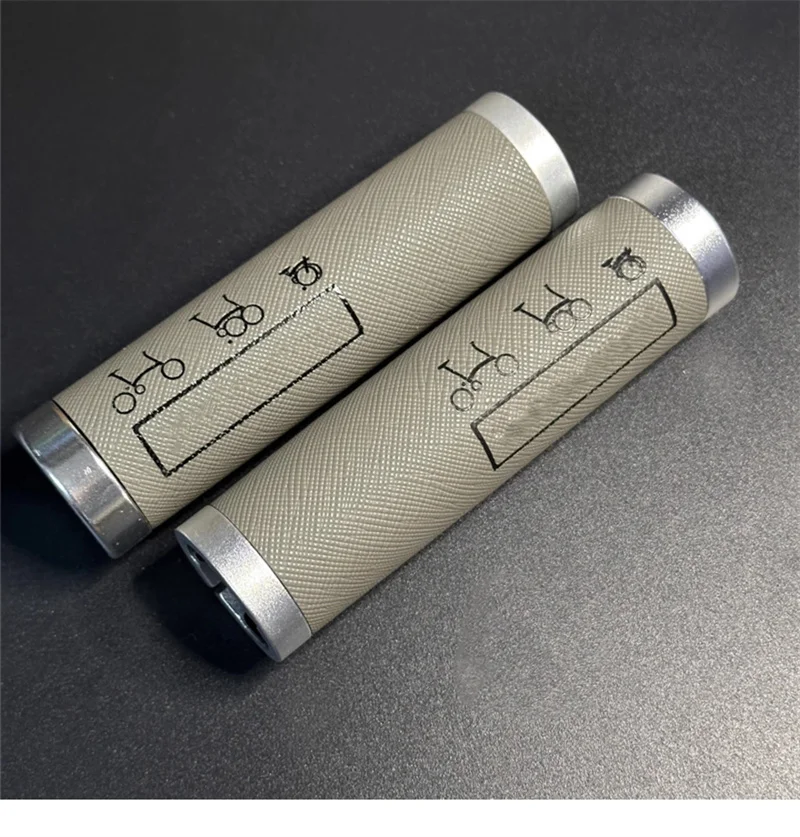 1 Paar Klappfahrradgriffe Ledergriffe 120 mm für Brompton Cline Pline Tline – Detail 12