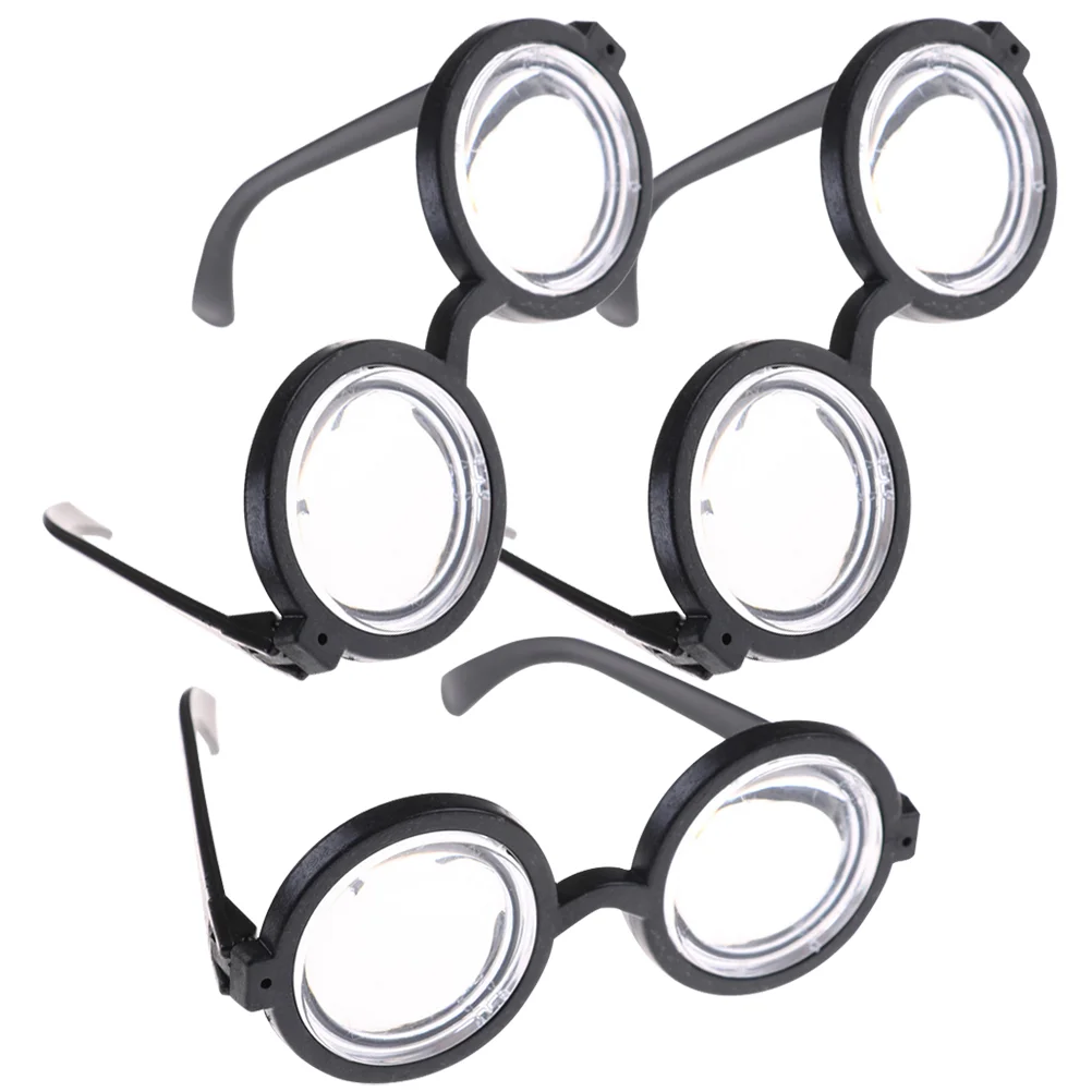 

3 Pcs Decorations Halloween Carnival Nerd Glasses Miss Dreses Party Supplies Plastic Eyeglasses