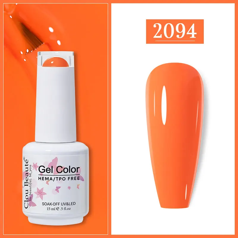 Clou Beaute Gel Nail Polish in Vibrant Shades - HEMA/TPO FREE UV Gel Lacquer