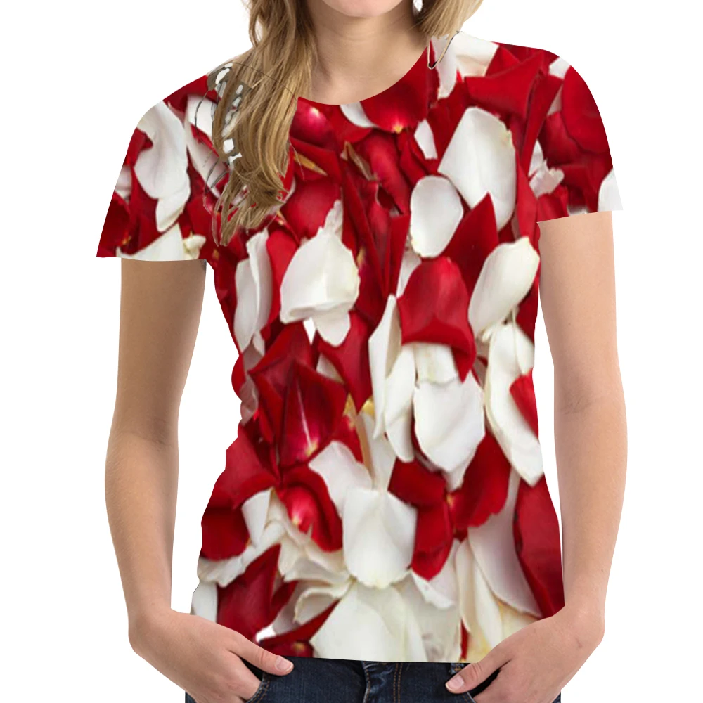 

2023 Summer Women's Round Neck 3D Printed Short Sleeve Top T-shirt Butterfly Fashion Loose Casual Women's O-Neck Girls' Pullover