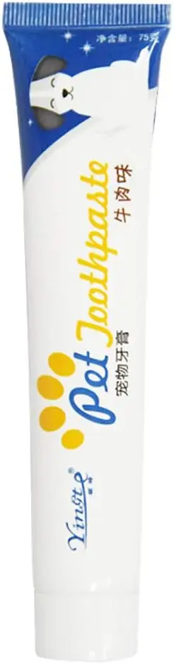 1PCS Beef Flavor Pet Toothpaste Help and Reduce Pet Enzymatic Toothpaste for Dog Plaque Supplies Supplies for Small Dogs