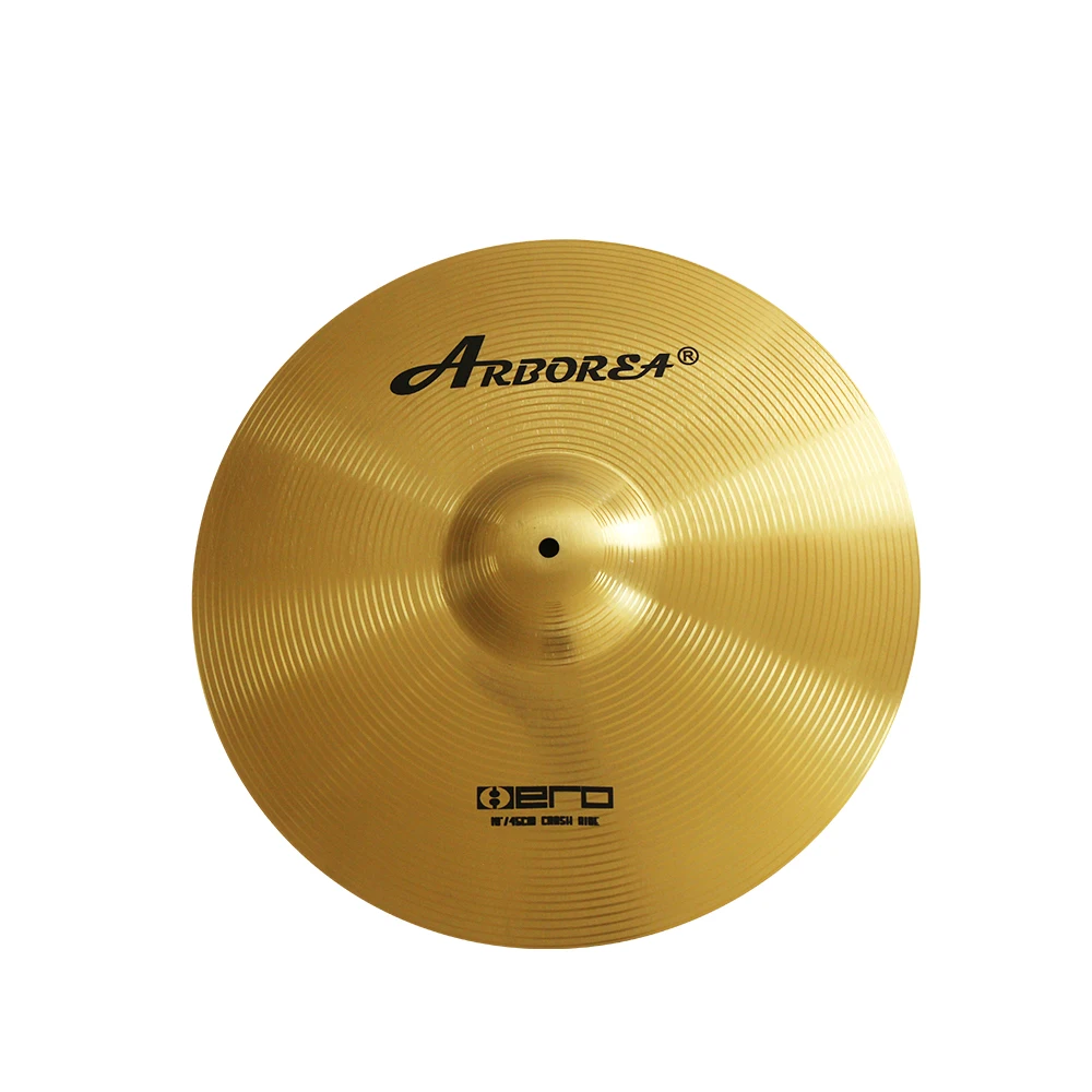 Arborea 18 inch Crash Cymbal Alloy Practice Cymbal for Drum Set Percussion Instruments