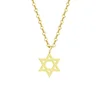 Collier géométrique en acier inoxydable pour femmes, pendentif tournesol, chaîne de clavicule, accessoires de bijoux esthétiques