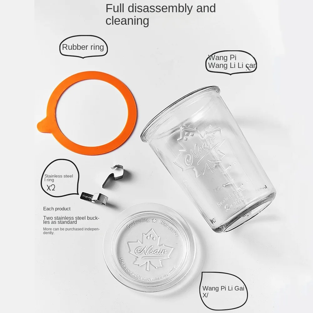 Vintage Transparent Sealed Jar Glass Large Capacity Kitchen Storage Tight Jar Tea Grains Snacks Storage Jars