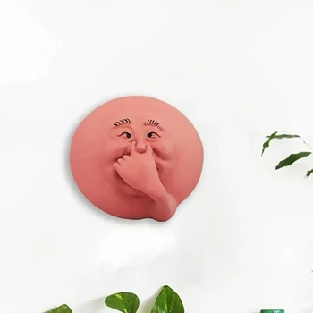 Funny Bathroom Humorous Smelly Face Sam Wall Decor Resin Toilet Wall Art Statue For Bathroom Bedroom 2