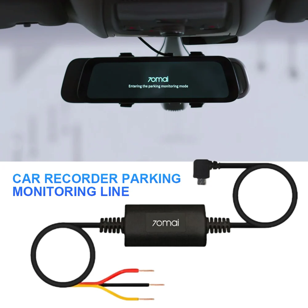 70mai Parking Surveillance Cable for 70mai 4K A800S A500S D06 D07 Lite2 D10 M300 Hardwire Kit UP02 Car DVR 24H Parking Monitor parking surveillance cable,car dvr cable