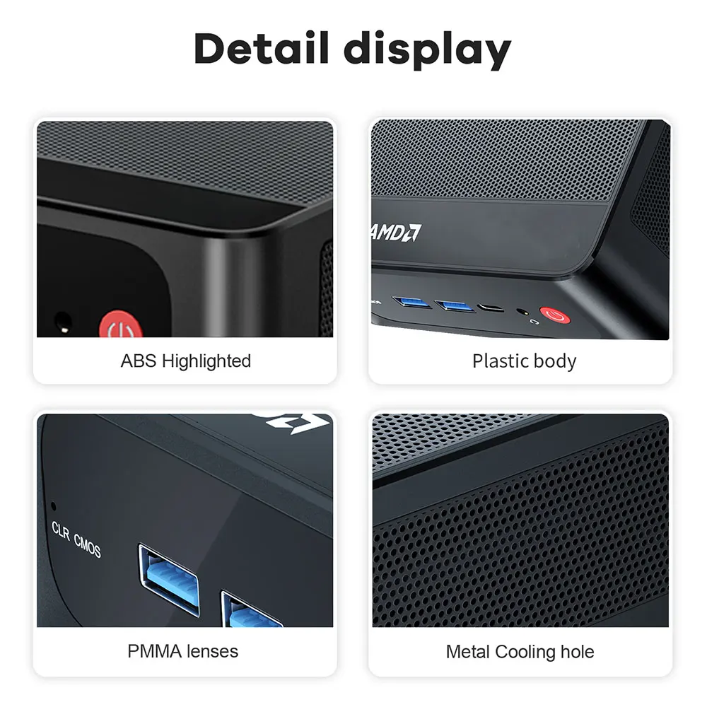 Beelink SER5 5500UミニPC DDR4 16GB RAM 500GB SER5 PROデスクトップ