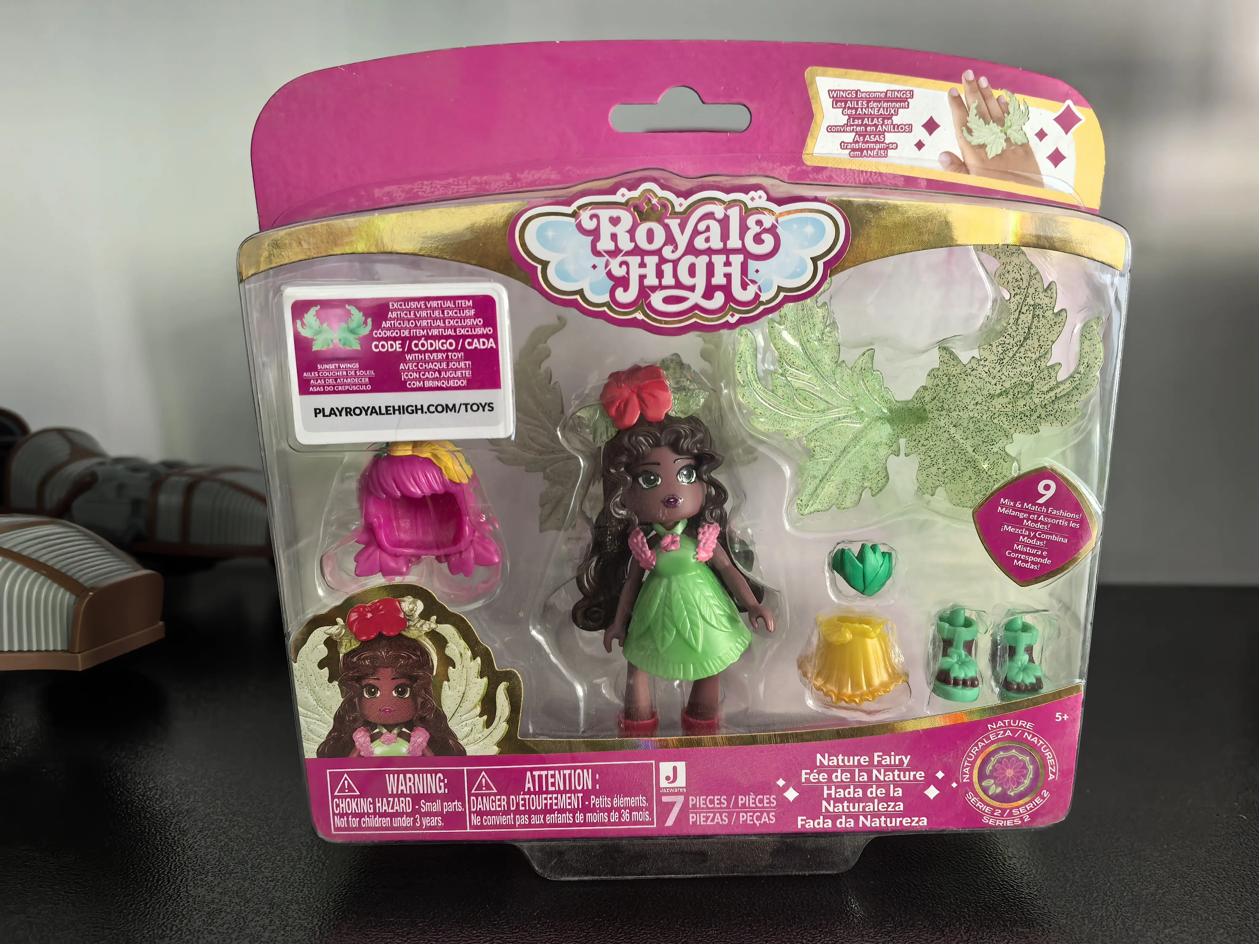 Royale High Fire Fairy Fashion Doll with Exclusive Virtual Item Code - Official Collectible Toy