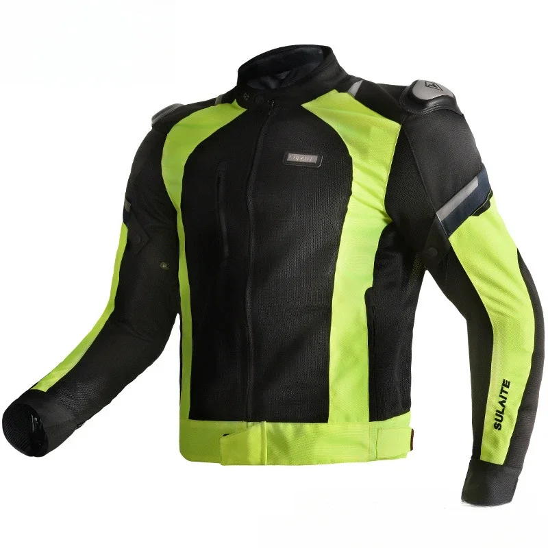 Motorcycle mesh cycling suit, four-season breathable anti-drop suit, road racing rally locomotive equipment