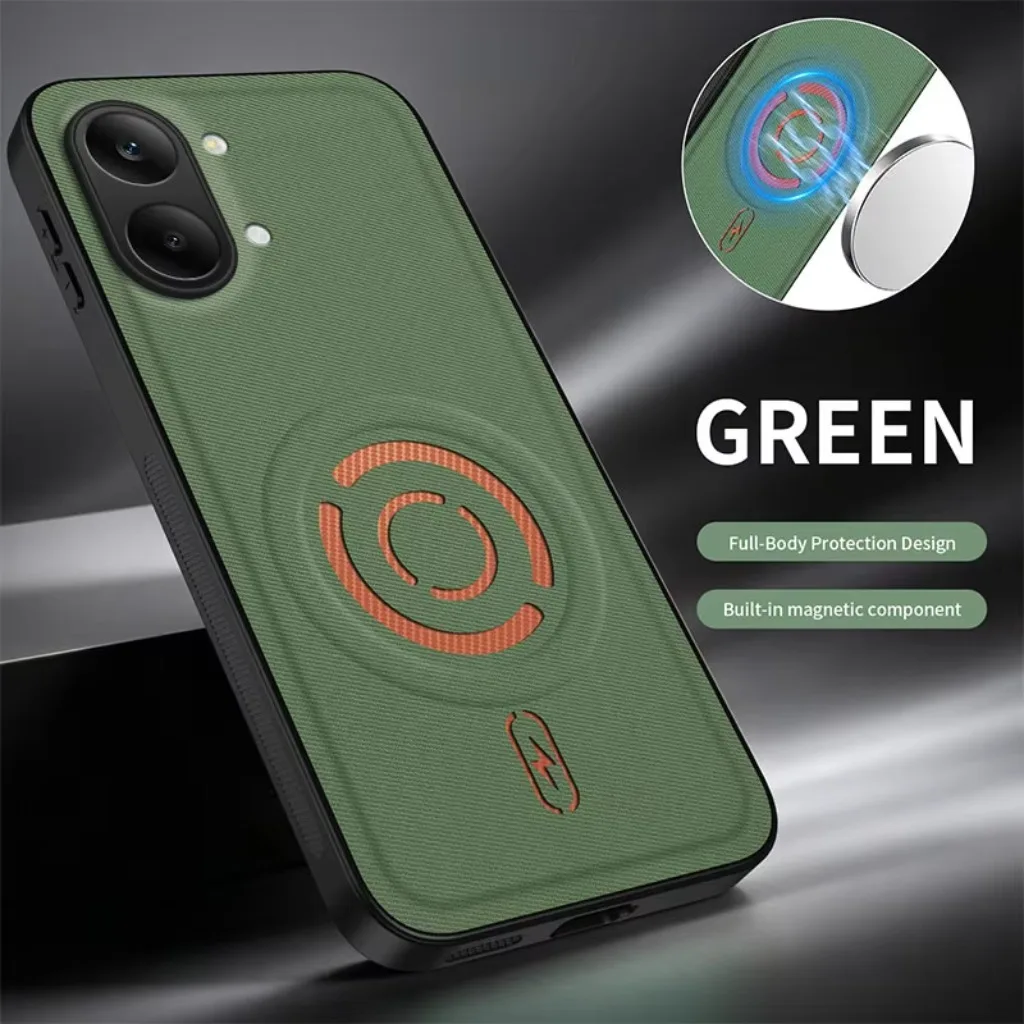 Premium Magnetic Leather Phone Case - Anti-Oil, Fingerprint Resistant & Shockproof Protective Cover