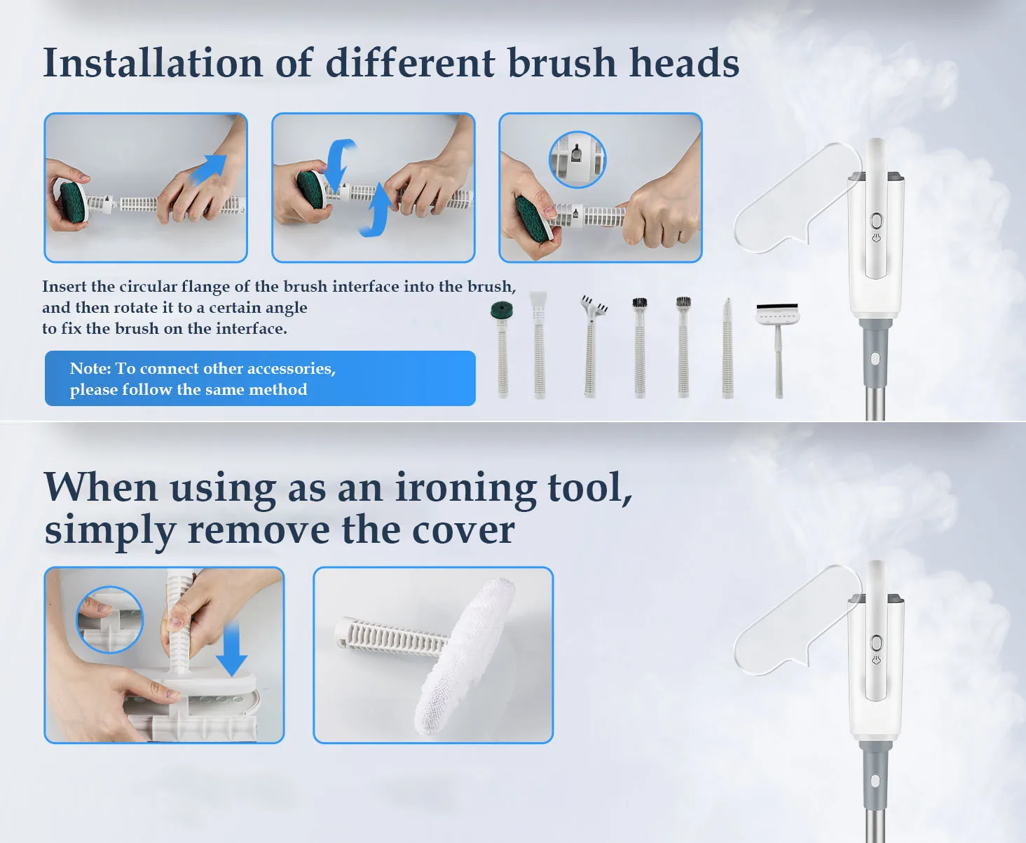 Household electric mopping machine, high temperature steam cleaner electric floor wiper for kitchen bedroom bathroom living room