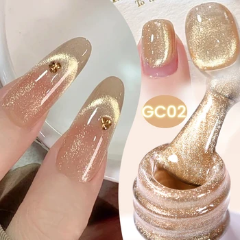 BORN PRETTY 10ml Cat Magnetic Gel Sparkling Semi Permanent Soak Off Manicure UV Gel Nail Art Varnish Autumn Winter Gel Nails