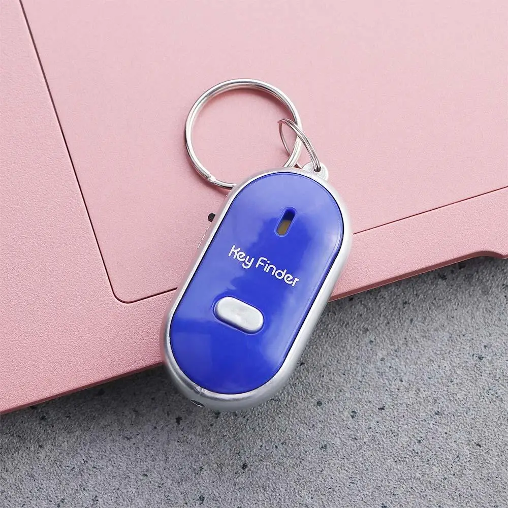 Mini Beeping Key Locator Keychain Light Torch Pet Tracker Locator Tracker Sound Control Alarm Keyfinder LED Whistle Key Finder Key Finder