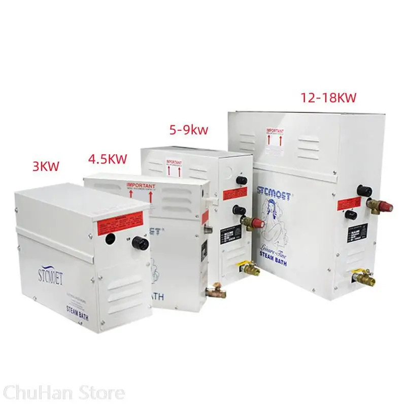 6KW Steam Machine Household Steam Generator Sauna Room Dry Stream Furnace Wet Steam Steamer Digital Controller ST-60 5