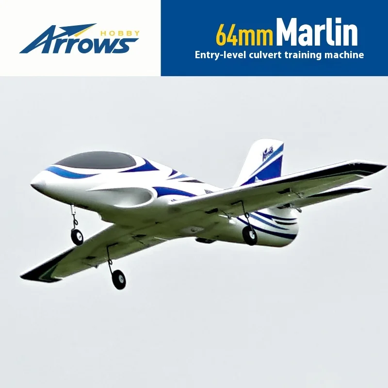 Blue Arrow 64mm Ducted Sports Machine Marlin Fixed Wing Novice Rc Plane Electric Assembly Fixed Wing Model Remote Control 2