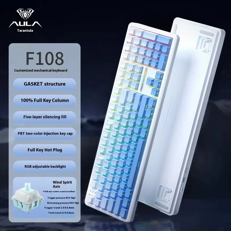 AULA F108 PRO – Aula Gaming Keyboard み*い様 Aula F108 Pro