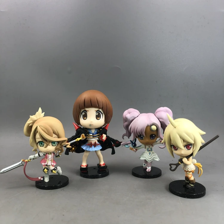 Bandai Genuine Berserk Legend Double Cut Girl Magical Girl Q Version Big Head Hand Ornament Figure Model Toys