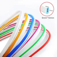 5V 12V 24V Led Neon Strip Light 6mm Narrow Rope Flex Tape Silicon Tube Bar Waterproof DIY Sign Red Green Blue Yellow Pink White 2