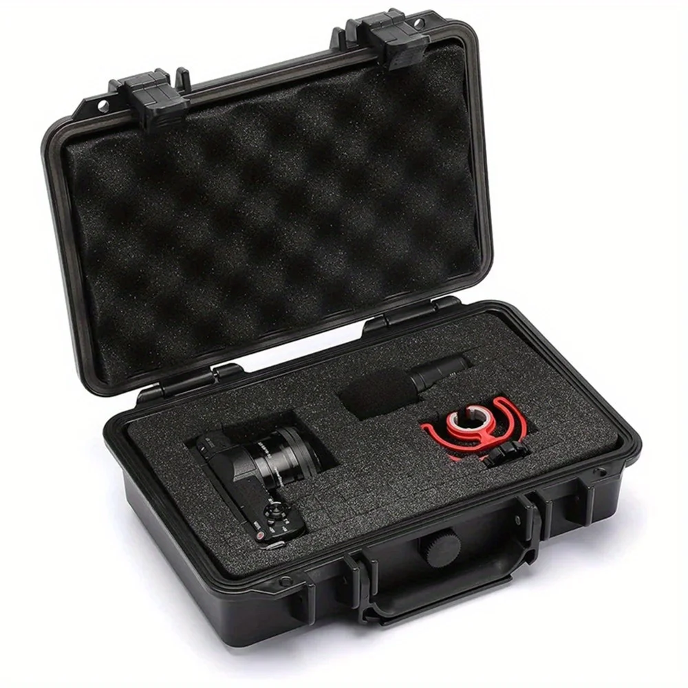 Waterproof Hard Carry Case Bag Toolbox With Pre-cut Sponge Storage Box Safety Protector Organizer Hardware Box Impact Resistant 6