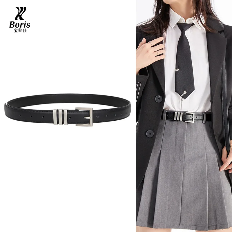 

2024 New Top Layer Cow Belt Fashionable and Versatile, Same Style for Men and Women, Unique and High end Belt for Women