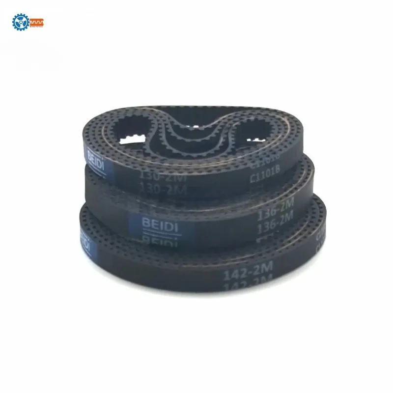HTD 2M 타이밍 벨트 고무 폐쇄 루프 폭 4/5/6/10mm 길이 118-250mm 120 126 128 130 142 150 162 166 182 194 208 218 250mm 2M