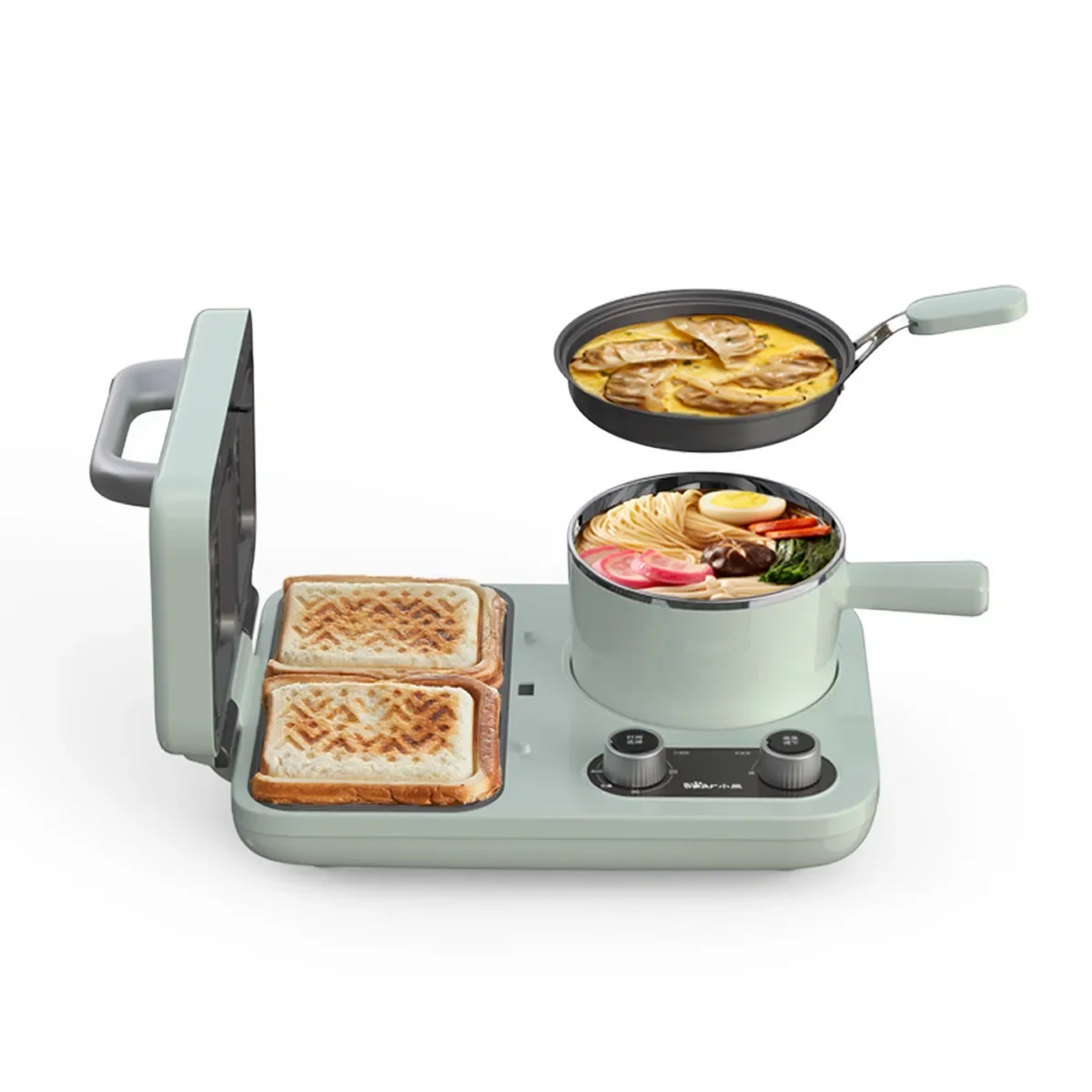 Bear Breakfast Machine Light Food Sandwich Machine Household Small Multipurpose Toast Press Toast DSL-A13F1 Toaster