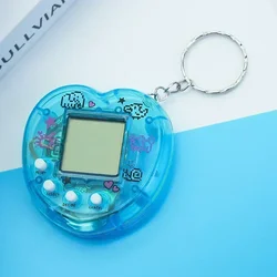 Interactive Retro Virtual Pet Toy - 3D Digital Pixel Play (Heart Blue)