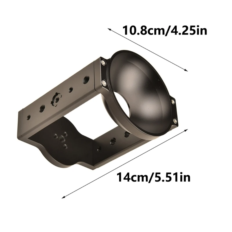 전문 보울 시스템 카메라 부착 100mm 하프 볼 플랫-보울 변환기 삼각대 유체 헤드 용 어댑터