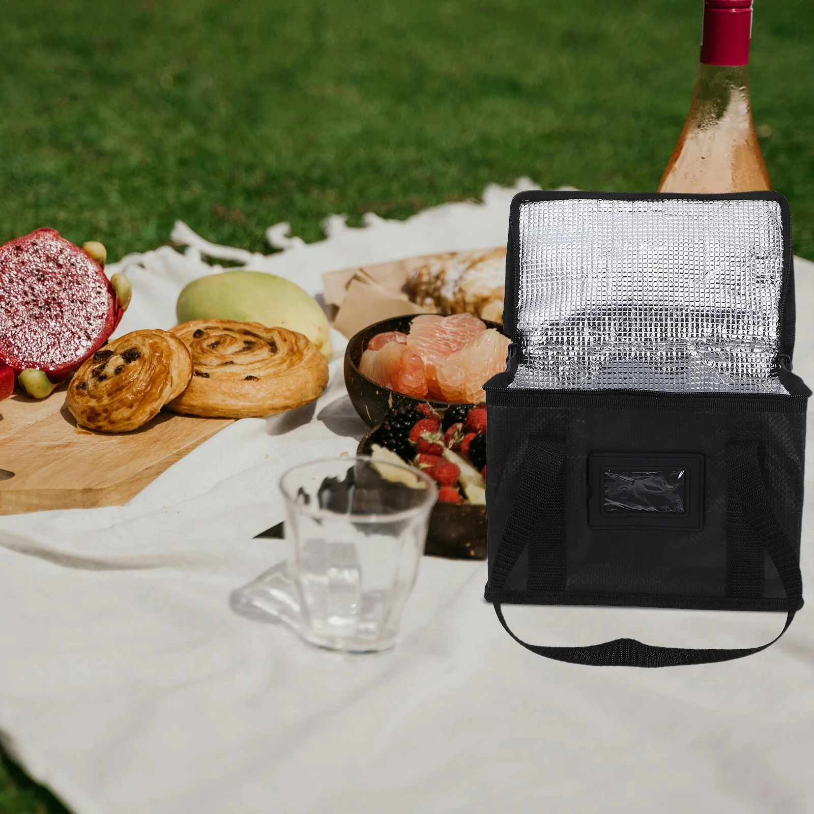 Foldable Shopping Bags Pizza Warmer Insulation Insulated for Groceries Cooler Food Deliverys