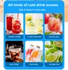 Hicon Electric Ice Maker 15KG/24H Bullet Cylindrical Home Ice Cube Making Machine Countertop For Commercial Small Milk Tea Shop 6