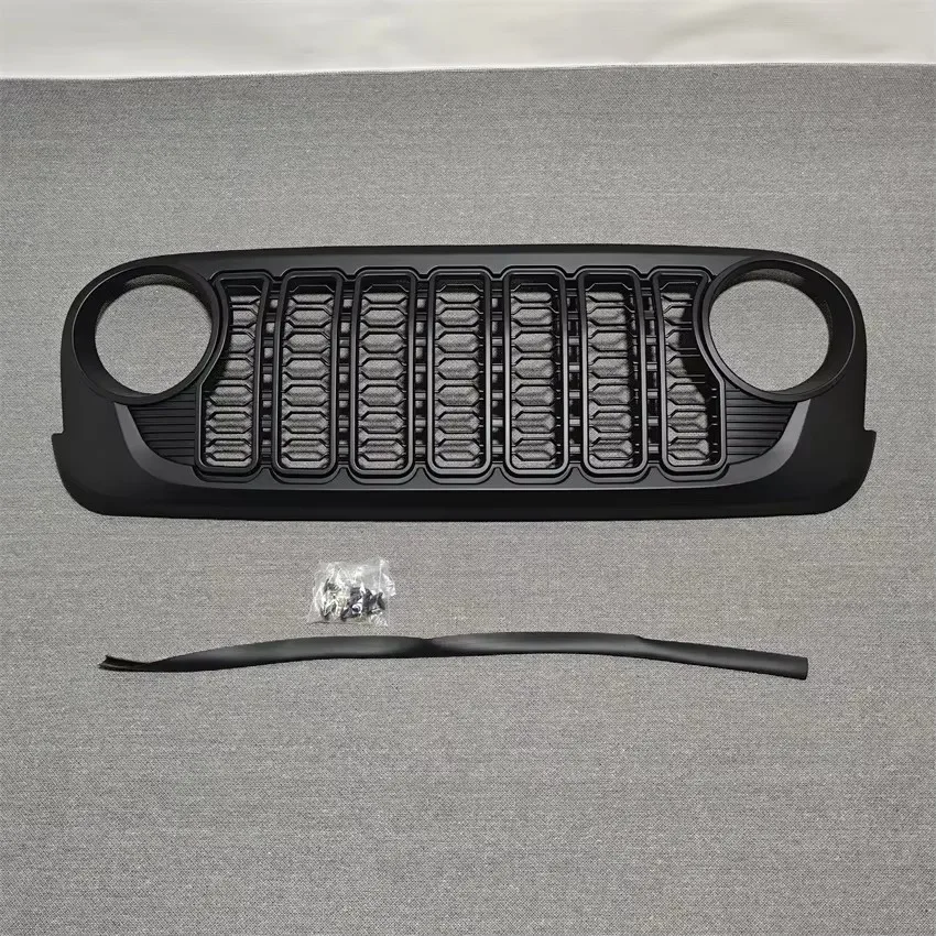 지프 랭글러 JK 2007-2017 업그레이드 그릴 JL 스타일 새로운 디자인 오프로드 레이싱 그릴 그릴을위한 새로운 앞 범퍼 그릴 그릴