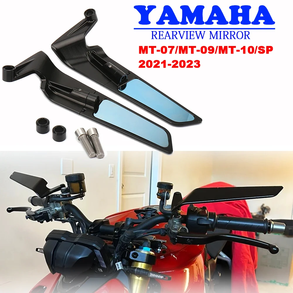 

Универсальные аксессуары для мотоциклов, зеркало заднего вида с крыльями ветра, зеркало заднего вида для YAMAHA MT-10 SP MT10, мотоциклетное алюминиевое