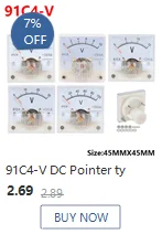 91L4 AC 0-150V 250V 300V 450V Analog Panel Volt Spannung Meter Voltmeter Gauge 91L4 AC 0-150V – Detail 4