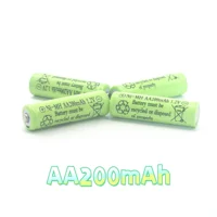 Ni-MH AA Battery 200mAh 1.2V | 2A Fast Charge, Compatible with Flashlights/Solar Lights 3