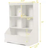 Storage Cabinet,Cubby Toy Organizer,3 Shelf 4 Cube Units,Storage Bins Cubbies for Kids' Collections,Kids Bookshelf and Bookcase 3