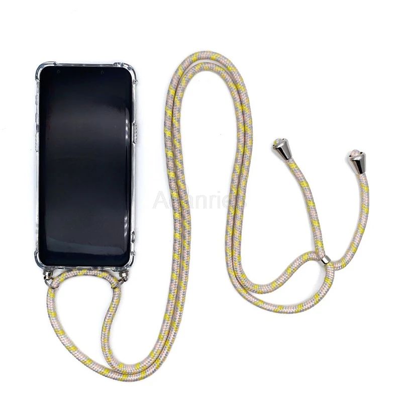 Universal Necklace Crossbody Strap Lanyard Cord Phone Case with Soft Back Cover