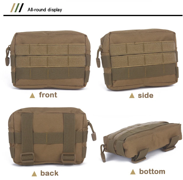 야외 군사 EDC 캐리 도구 허리 가방 molle 조끼 전술 액세서리 가방 의료 응급 처치 가방, 사냥 가방 생존 장비