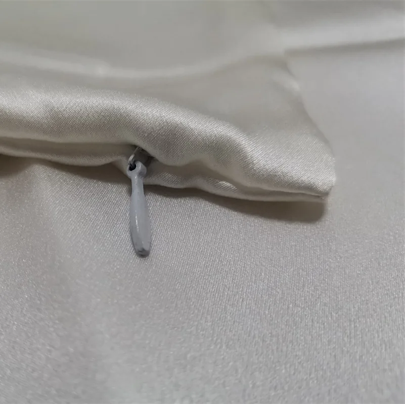 Zipper Pillowcase 1pc 30mm 100% Mulberry Silk Solid Color Comfortable Ventilate Many Sizes Customized