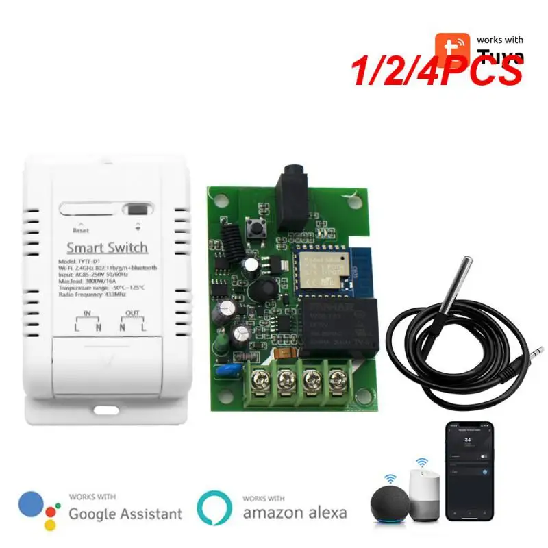 

Переключатель температуры Tuya Wi-Fi, 16 А, 3000 Вт, 1/2/4 шт.