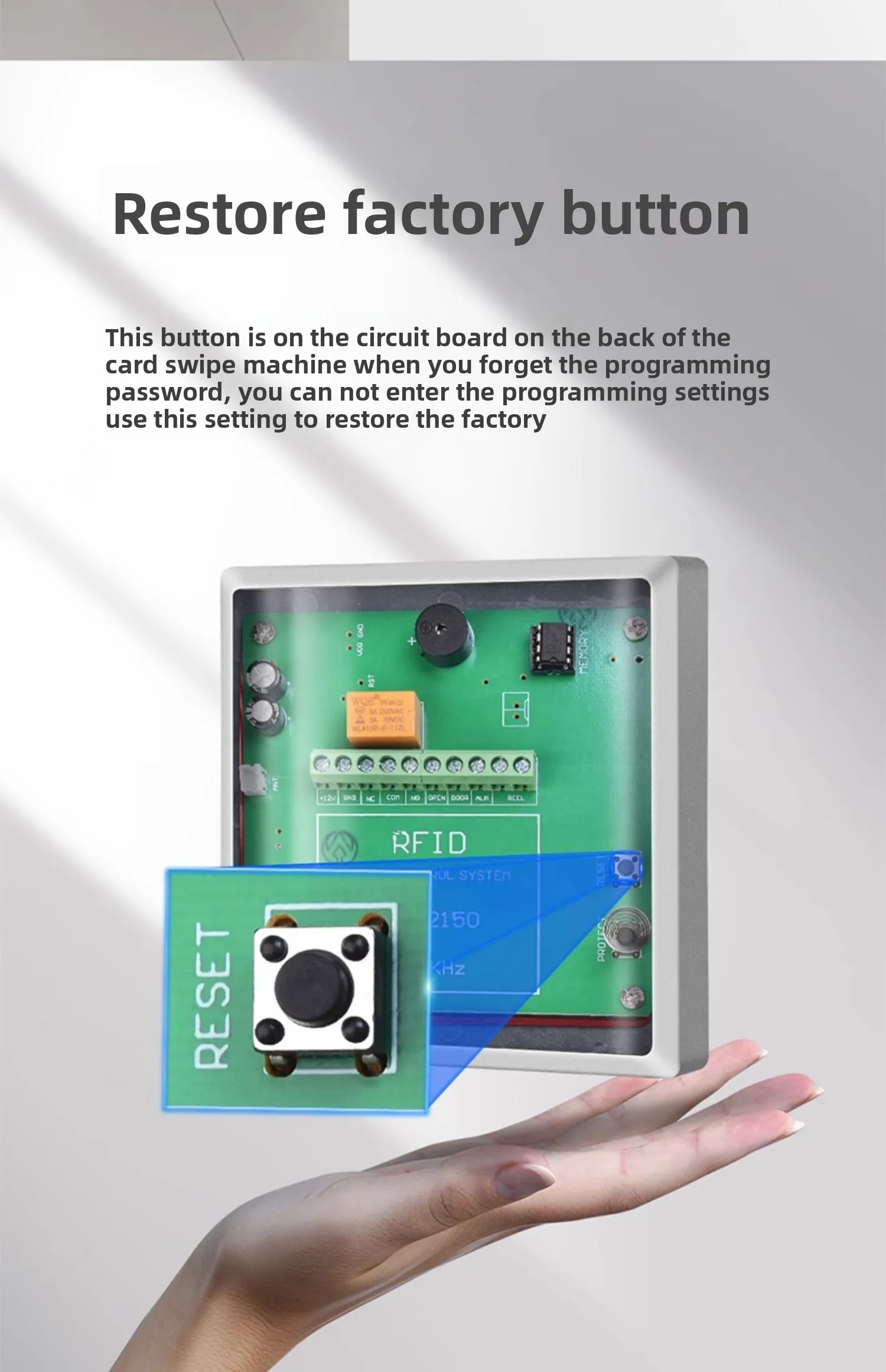 access control integrated machine card swiping password system host glass door m