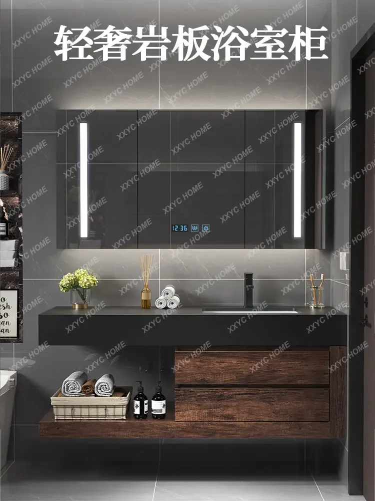 Whole Washbin Bathroom Cabinet Combination Modern Minimalist Bathroom Table Washbasin