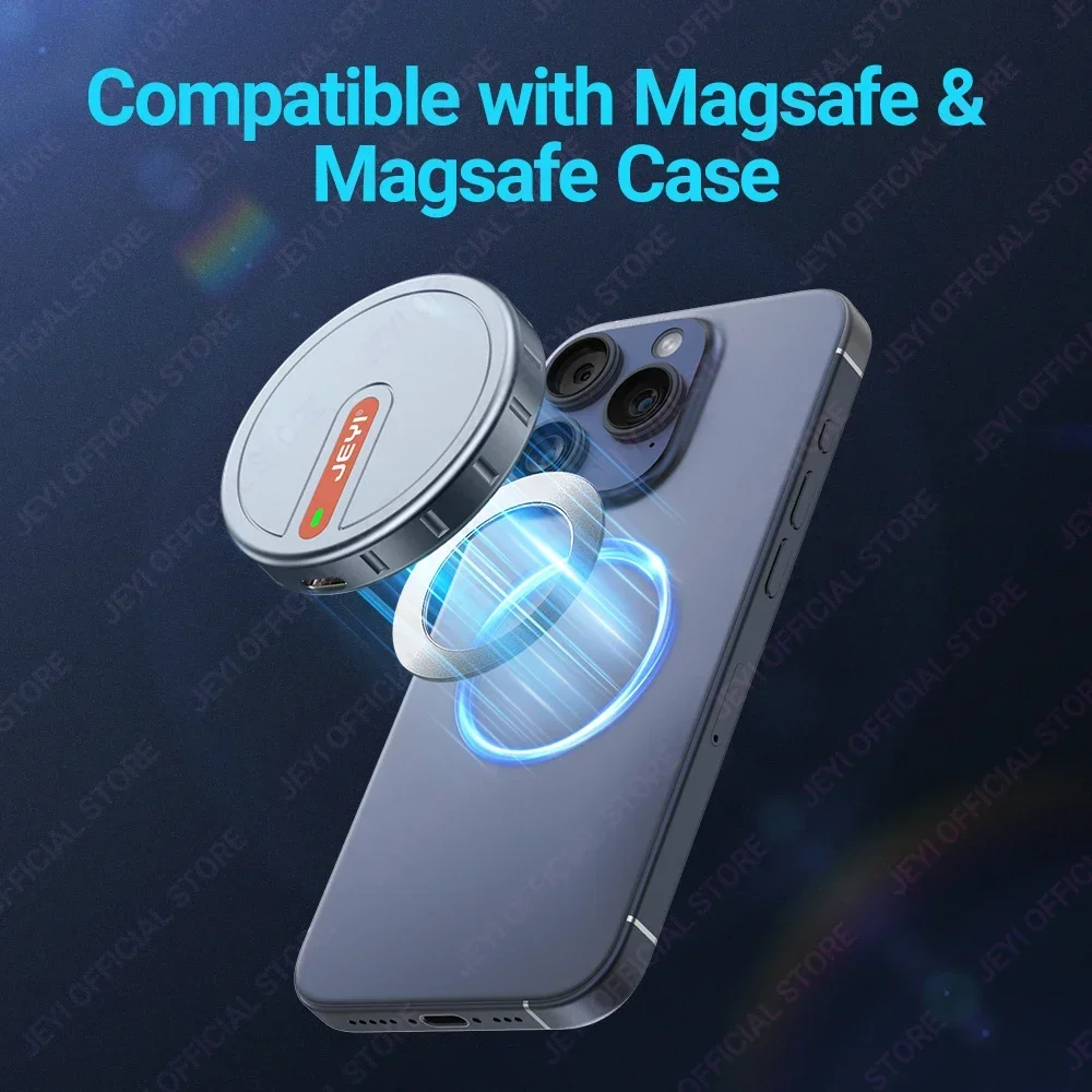 JEYI Magnetic 2230 M.2 NVMe SSD Enclosure with Magsafe for iPhone 15 Pro Max ProRes USB 3.2 10Gbps for MacBook/iPad Pro/Laptop ssd enclosure hard drive enclosure