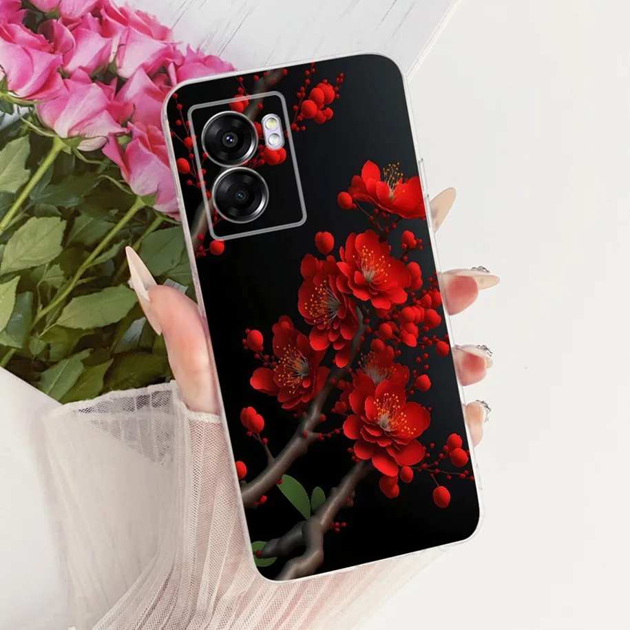 Stylish Flower Butterfly Soft Clear Silicone Phone Case Cover