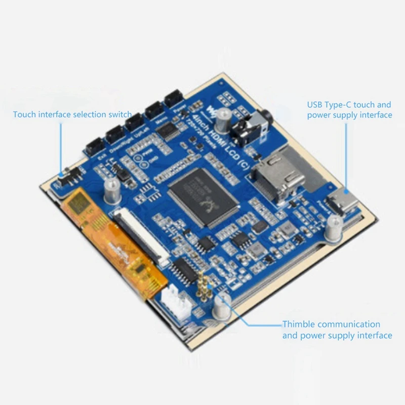 Waveshare 4.0 ġ ġ ũ ÷ IPS LCD  ȭ 720X720   ġ г,   ø Jetson Nano