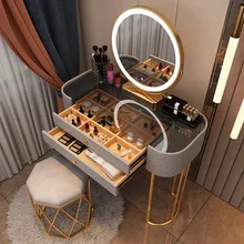 

Glass Dressing Table Bedroom Dressing Table Rock Board Storage Cabinet Home Furniture Bedroom Furniture Dressers Vanity Desk